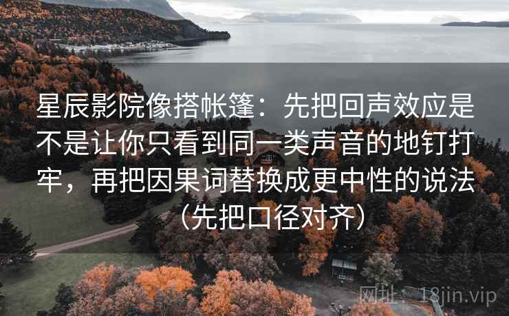 星辰影院像搭帐篷：先把回声效应是不是让你只看到同一类声音的地钉打牢，再把因果词替换成更中性的说法（先把口径对齐）